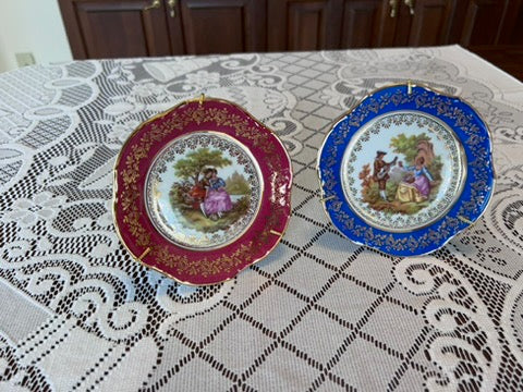 2 Fragonard Mini Plates 5"