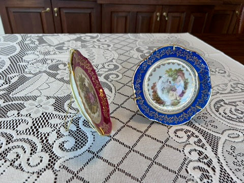 2 Fragonard Mini Plates 5"