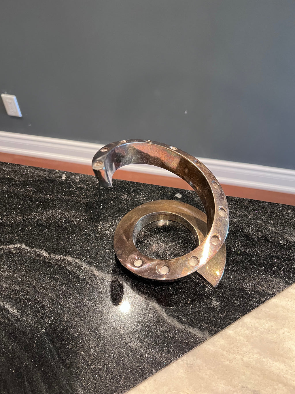 Vintage MCM Dansk Designs Spiral Candle Holder by Bertil Vallien