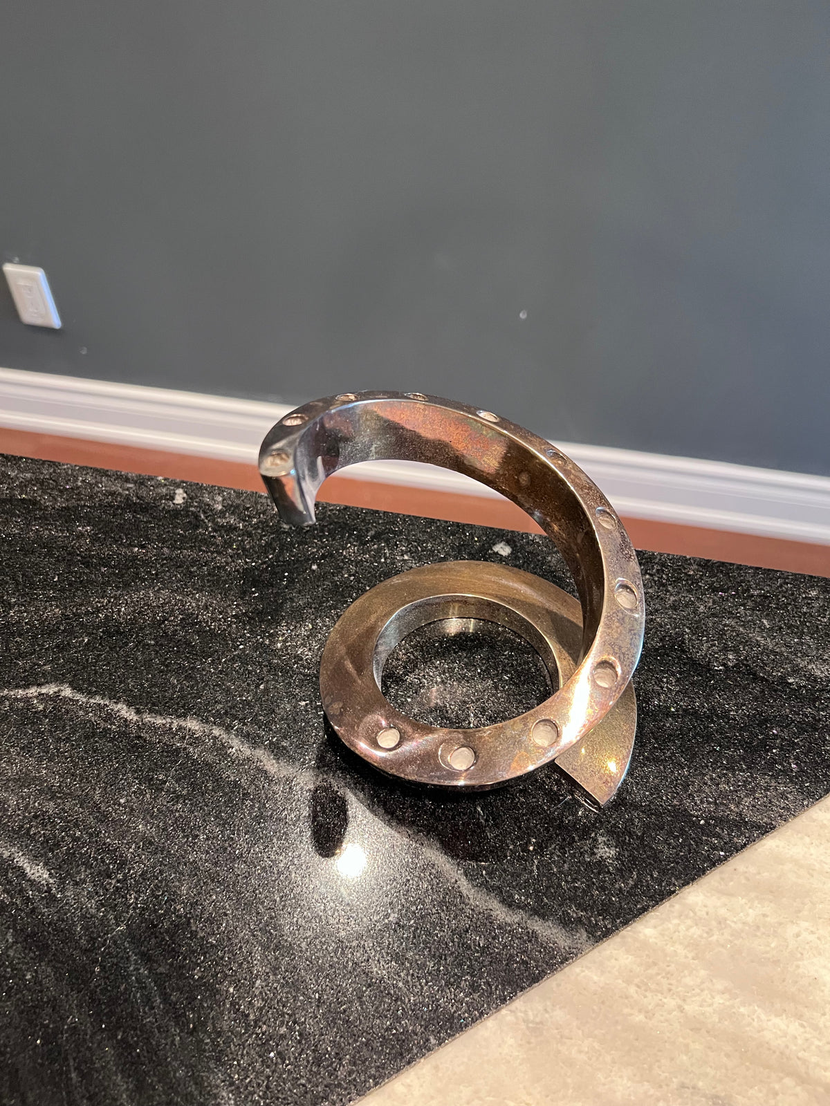 Vintage MCM Dansk Designs Spiral Candle Holder by Bertil Vallien