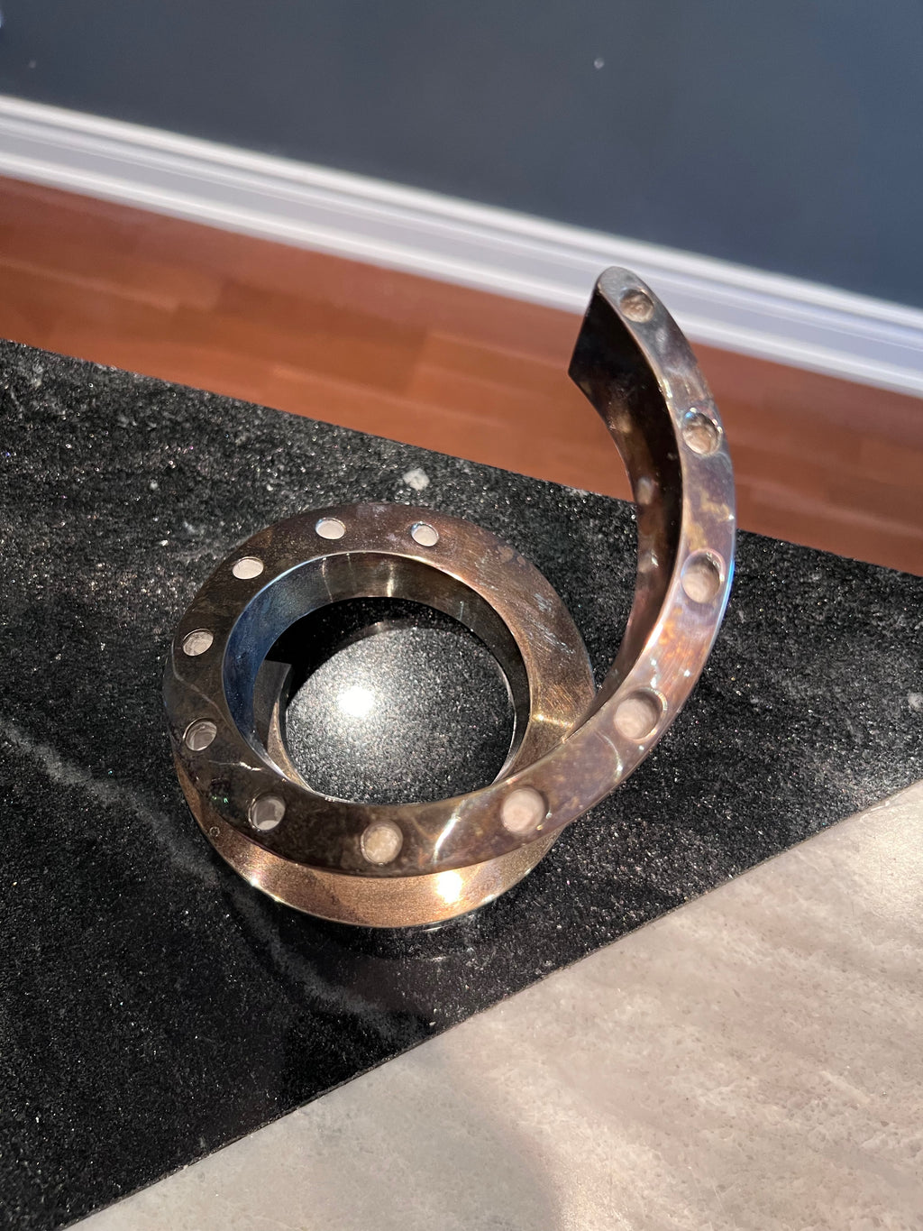 Vintage MCM Dansk Designs Spiral Candle Holder by Bertil Vallien