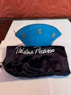 BRAND NEW Paloma Picasso Blue Cosmetic Bag