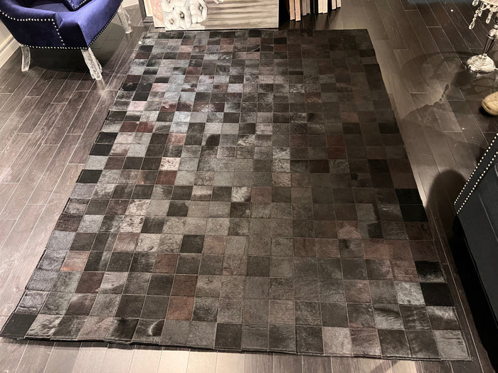 Bouclair Atelier Leather & Wool Rug 7.9ft x 5.6ft (*2 available- sold individually- select quantity)