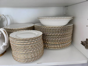 Royal Albert Bone China Val D'or Dinnerware Set Service for 20 (124 piece set)