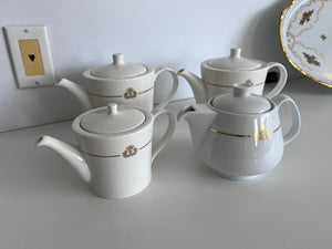 4 Wedgwood Made for Cunard Teapots