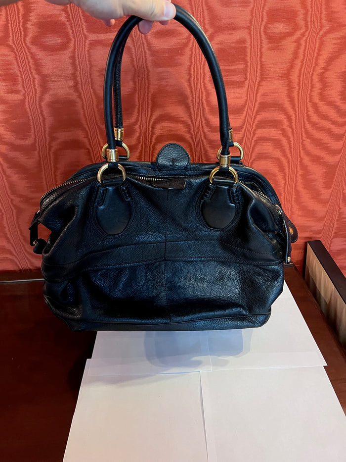 Vintage Tod's Black Leather Bag