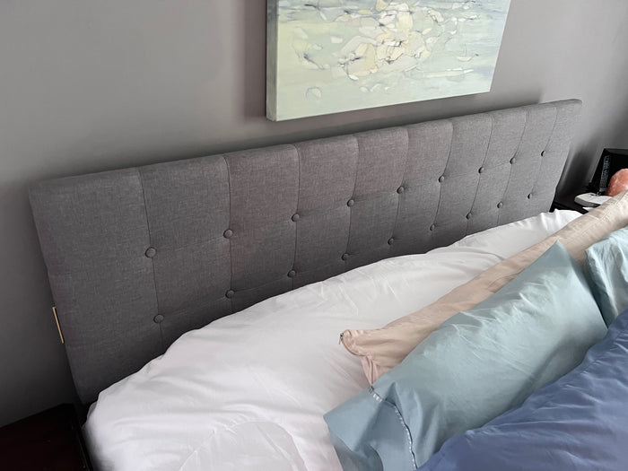 'Like-New' Grey King Headboard