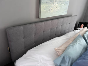 'Like-New' Grey King Headboard