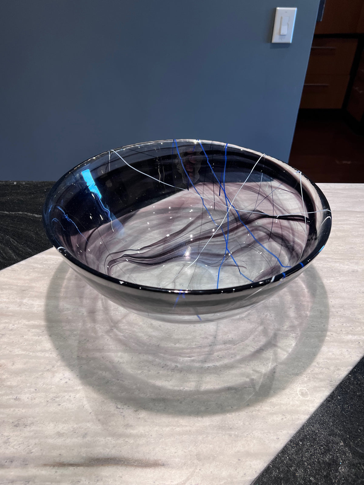 Kosta Boda Purple Contrast Bowl, Designed by Anna Ehrner