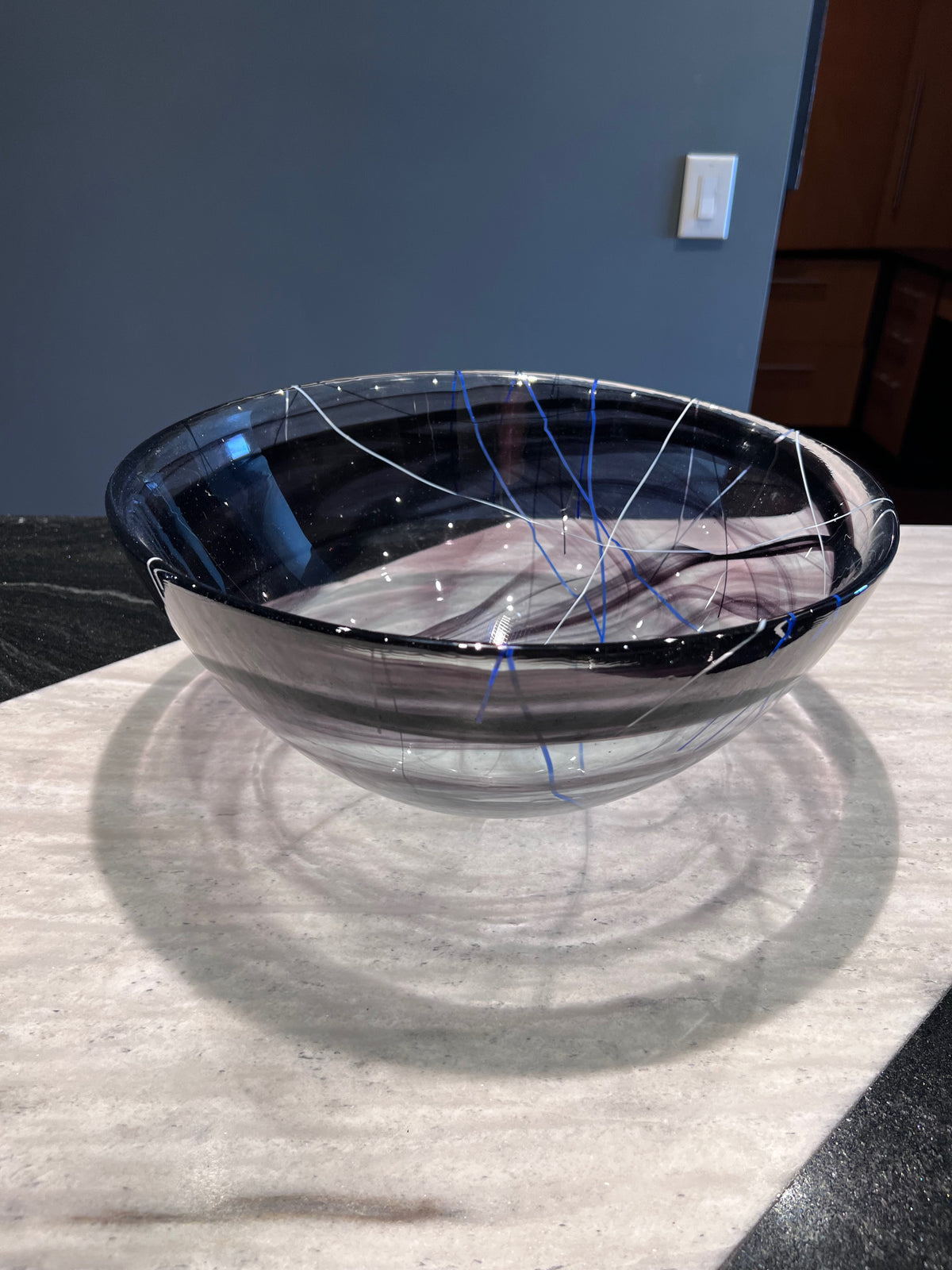 Kosta Boda Purple Contrast Bowl, Designed by Anna Ehrner