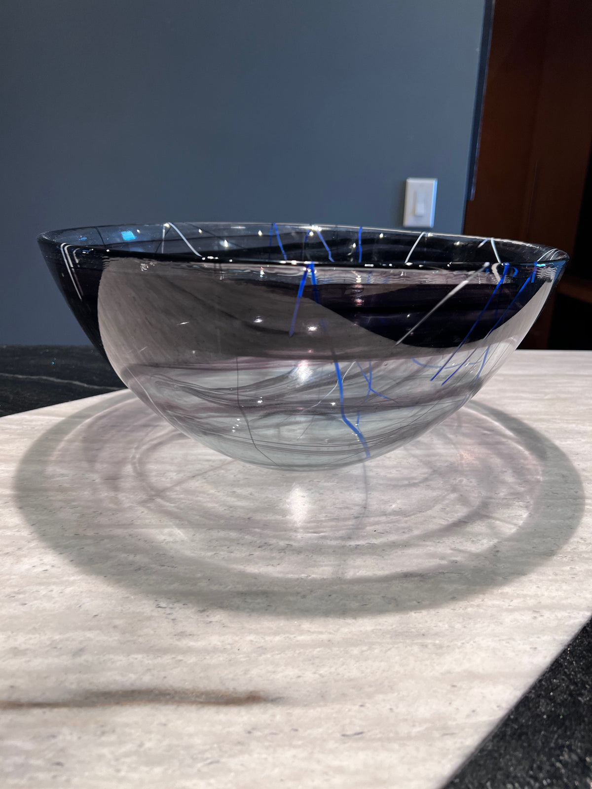 Kosta Boda Purple Contrast Bowl, Designed by Anna Ehrner
