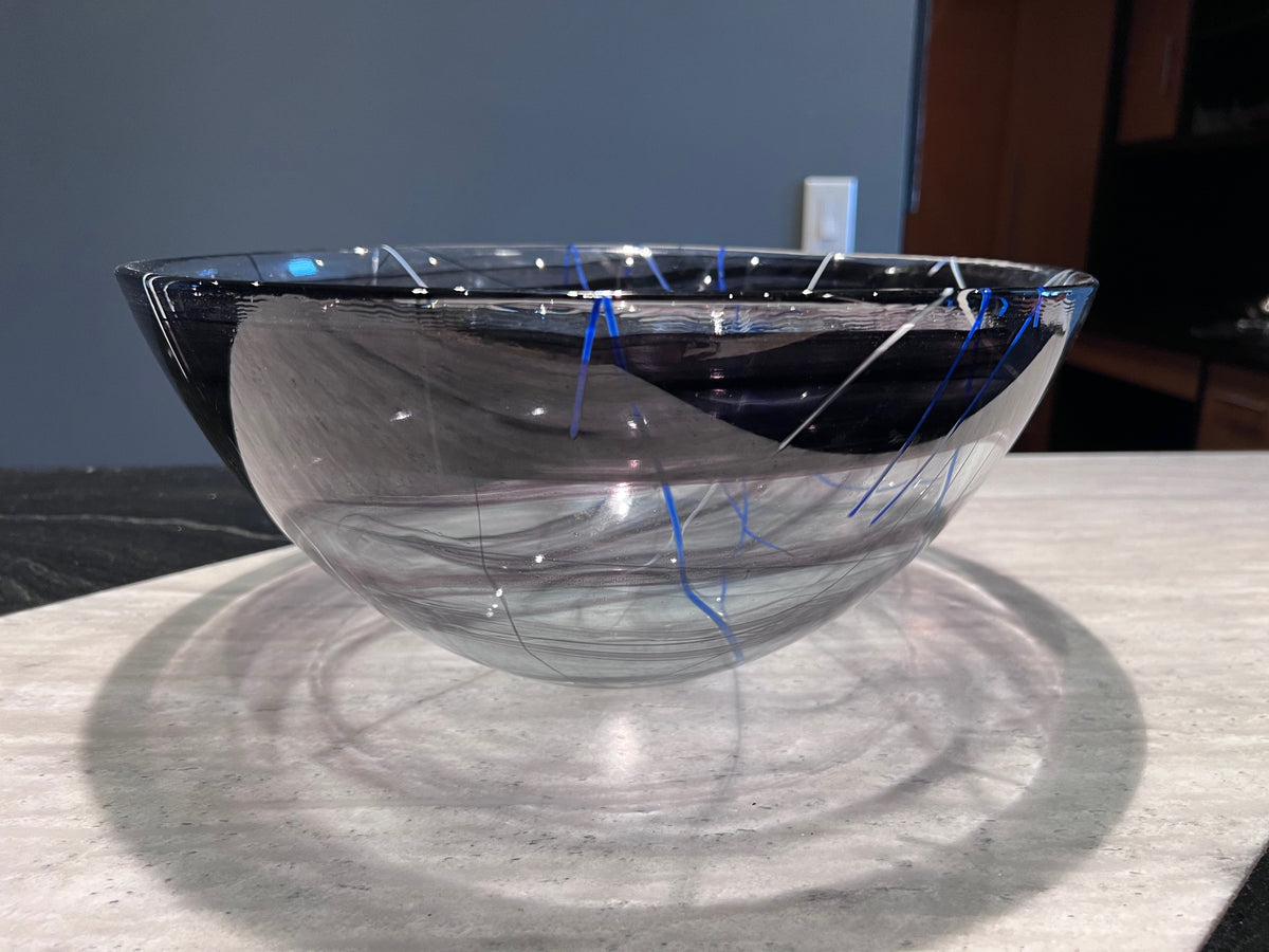 Kosta Boda Purple Contrast Bowl, Designed by Anna Ehrner