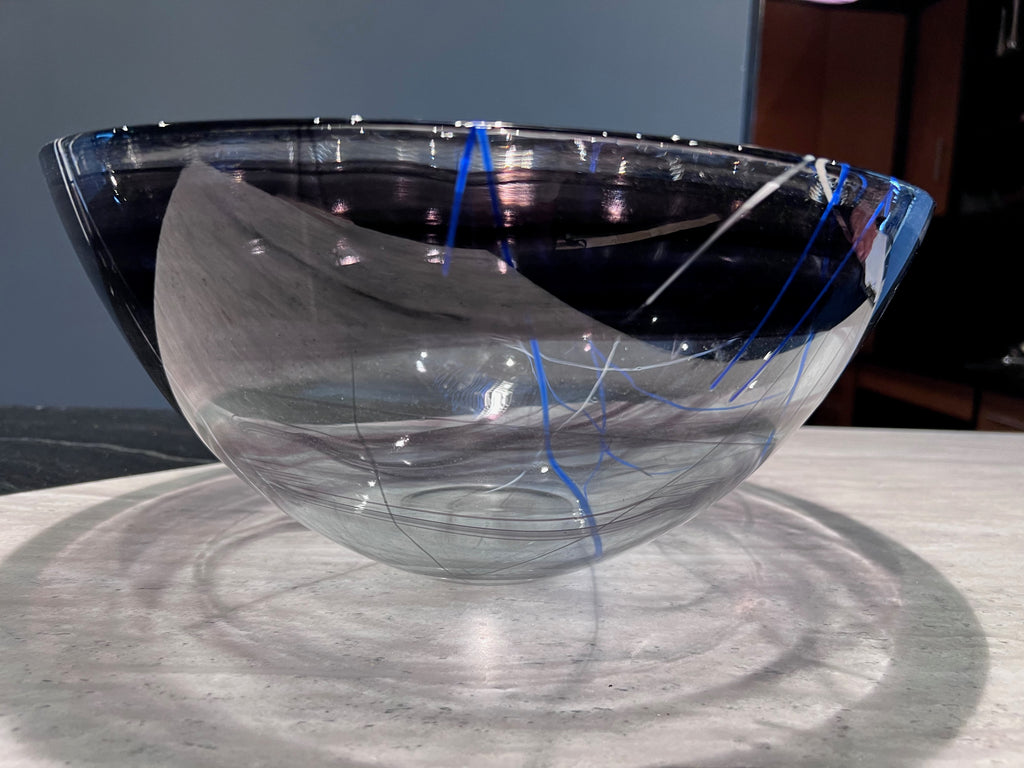 Kosta Boda Purple Contrast Bowl, Designed by Anna Ehrner