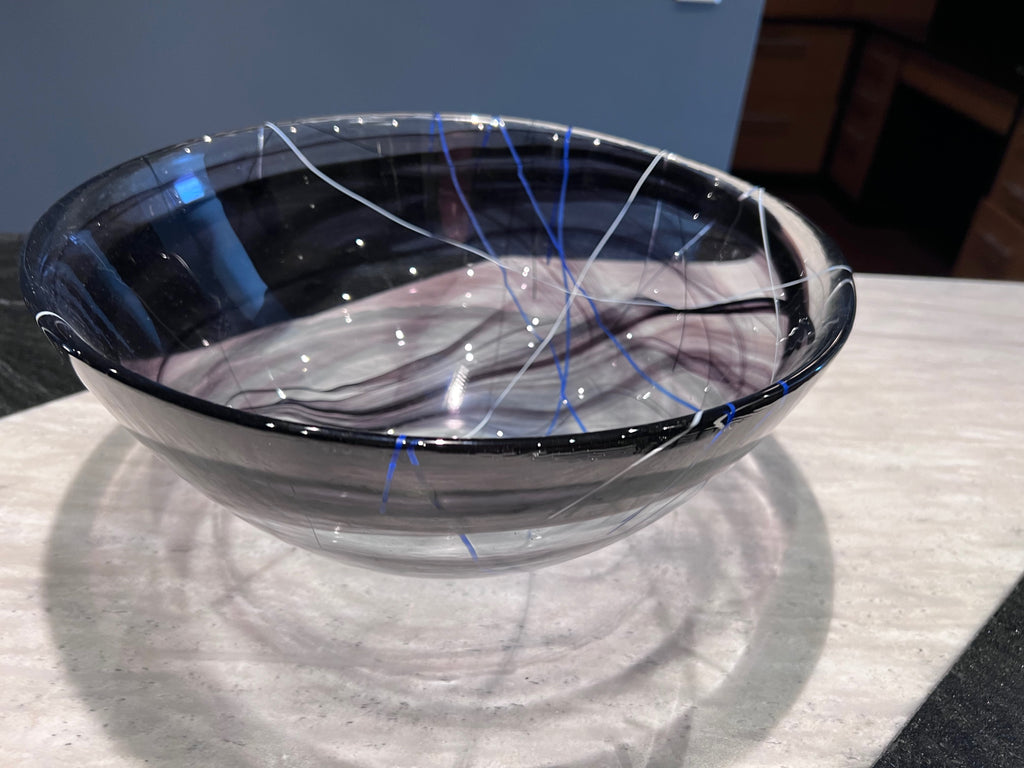 Kosta Boda Purple Contrast Bowl, Designed by Anna Ehrner