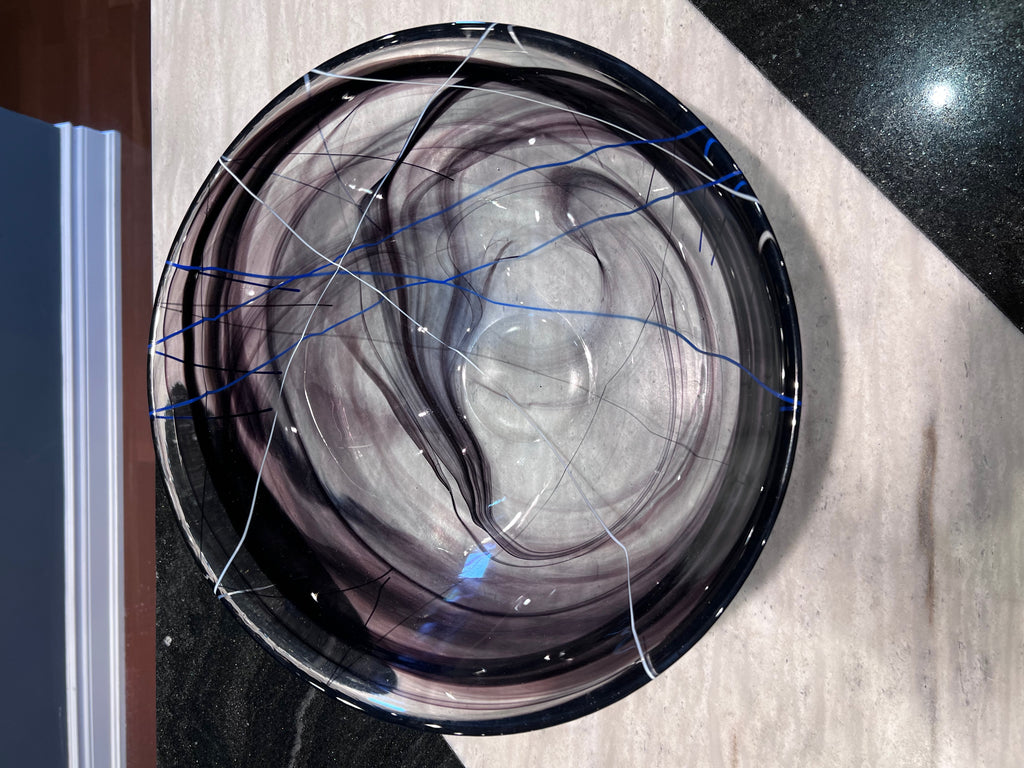 Kosta Boda Purple Contrast Bowl, Designed by Anna Ehrner