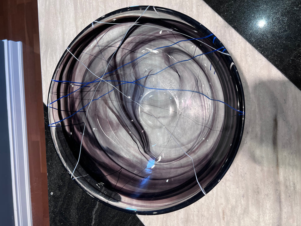 Kosta Boda Purple Contrast Bowl, Designed by Anna Ehrner