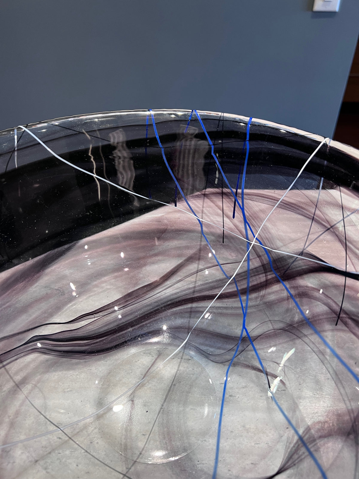 Kosta Boda Purple Contrast Bowl, Designed by Anna Ehrner