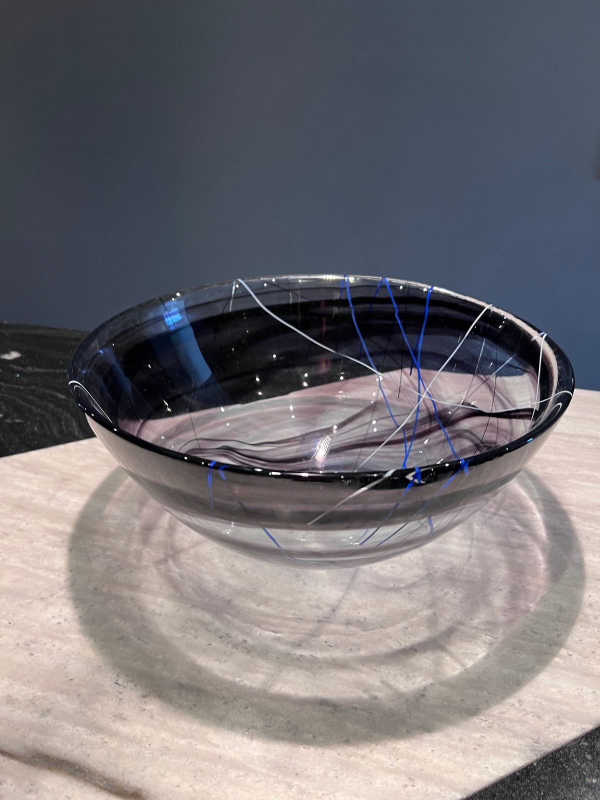 Kosta Boda Purple Contrast Bowl, Designed by Anna Ehrner