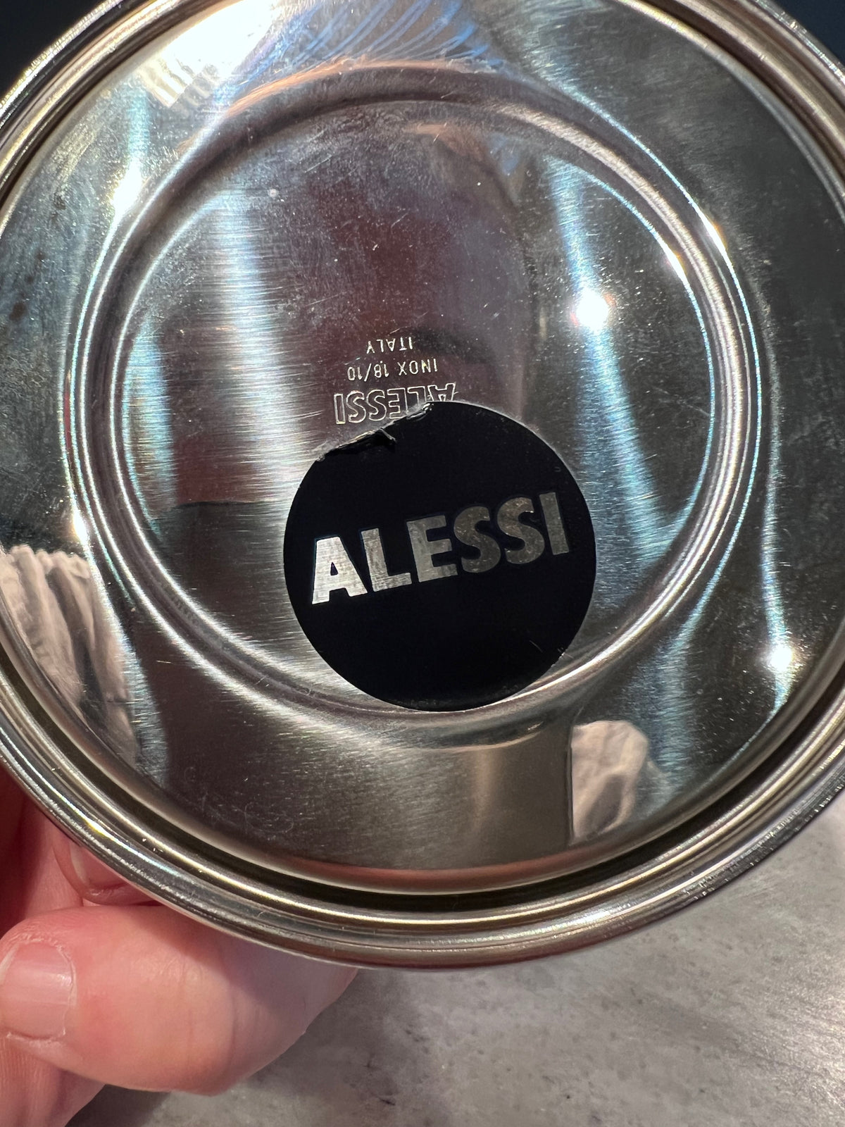 Alessi Cream & Sugar w/Spoon, Designed by Michael Graves