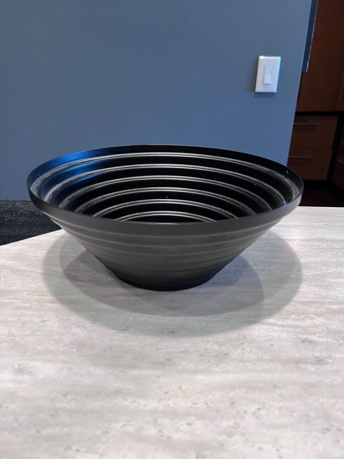 Alessi Maya Black Bowl, Designed by Giulio Confalonieri