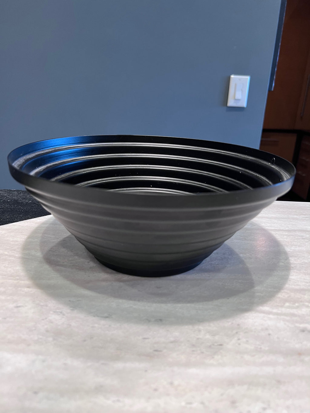 Alessi Maya Black Bowl, Designed by Giulio Confalonieri