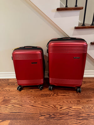 2pc Red Bugatti Luggage (*like new condition)