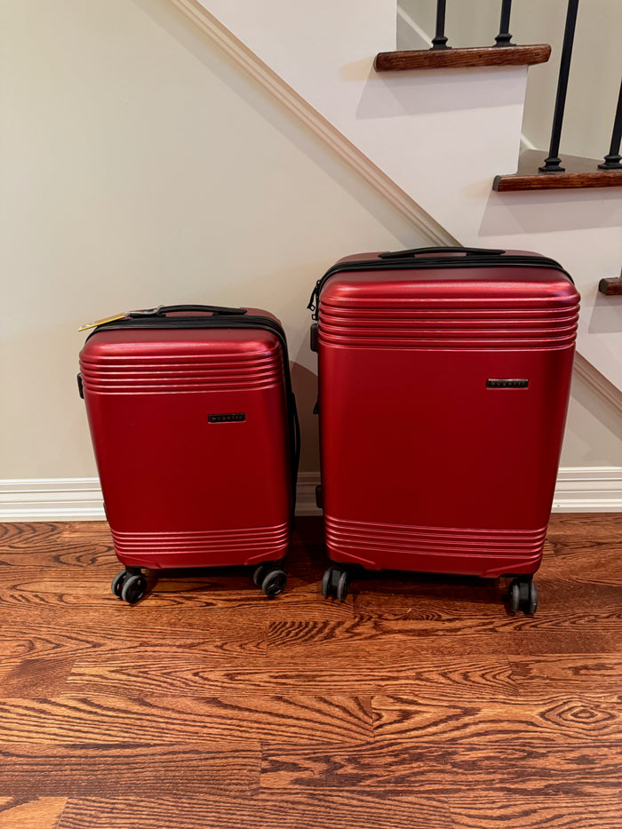 2pc Red Bugatti Luggage (*like new condition)