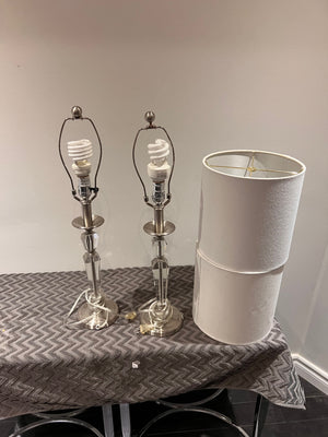Pair of Table Lamps- 25"