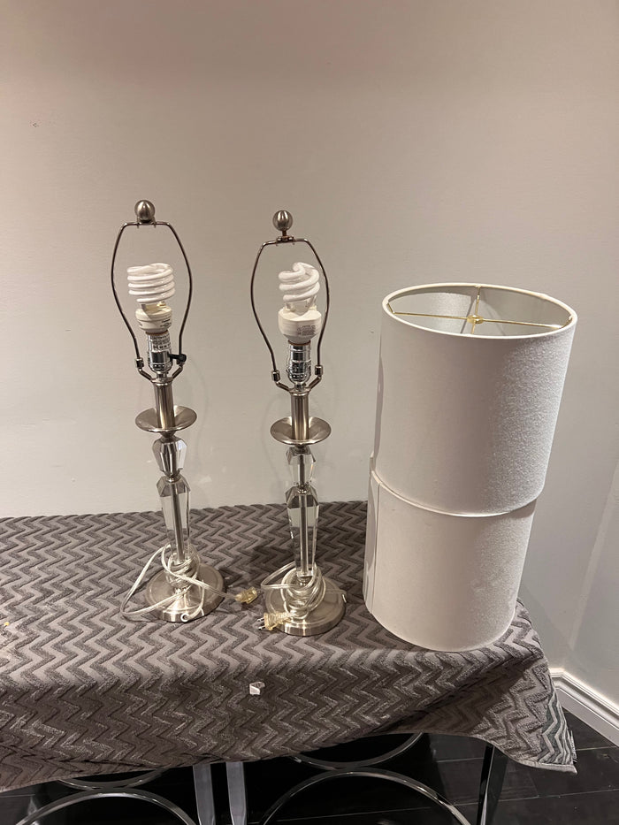 Pair of Table Lamps- 25"