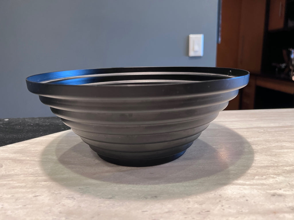 Alessi Maya Black Bowl, Designed by Giulio Confalonieri