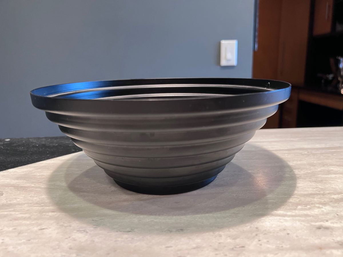 Alessi Maya Black Bowl, Designed by Giulio Confalonieri