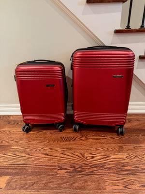2pc Red Bugatti Luggage (*like new condition)