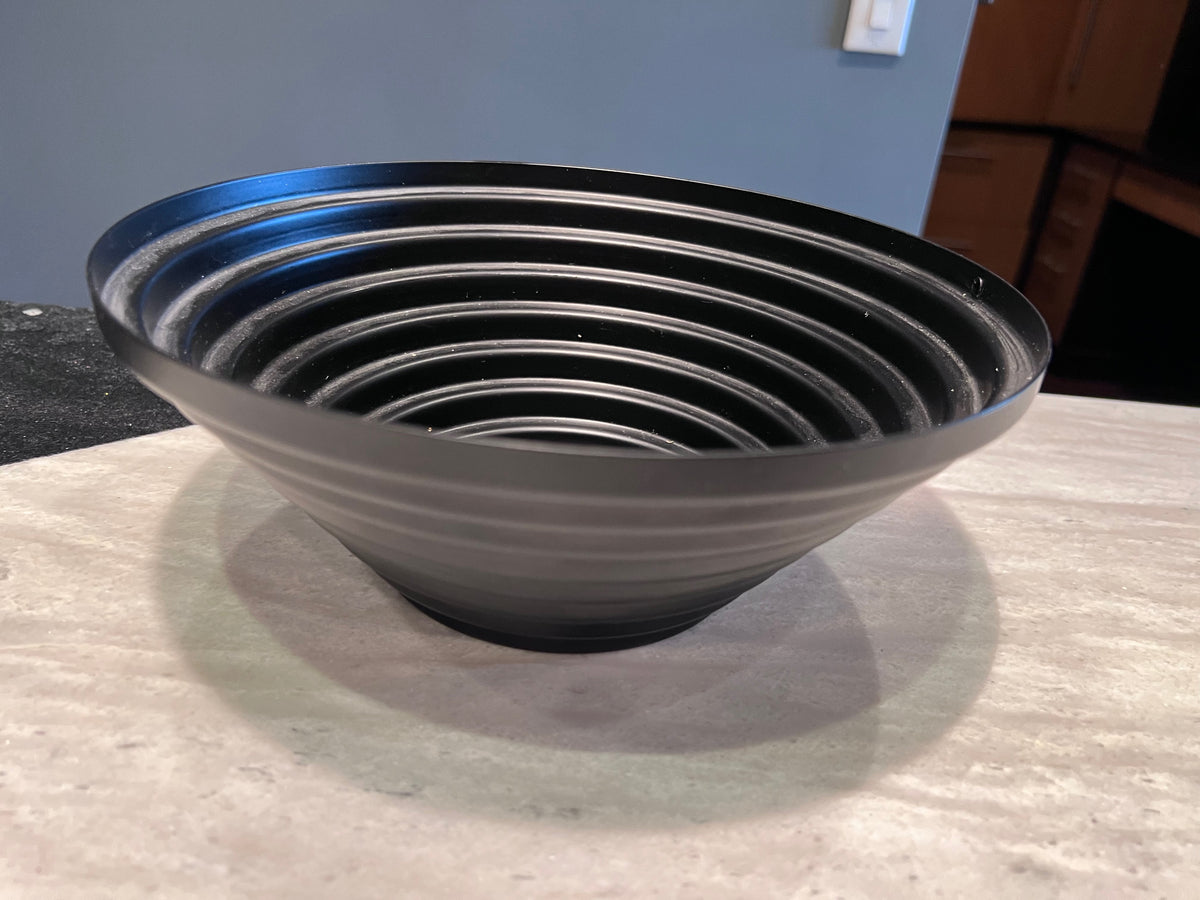 Alessi Maya Black Bowl, Designed by Giulio Confalonieri