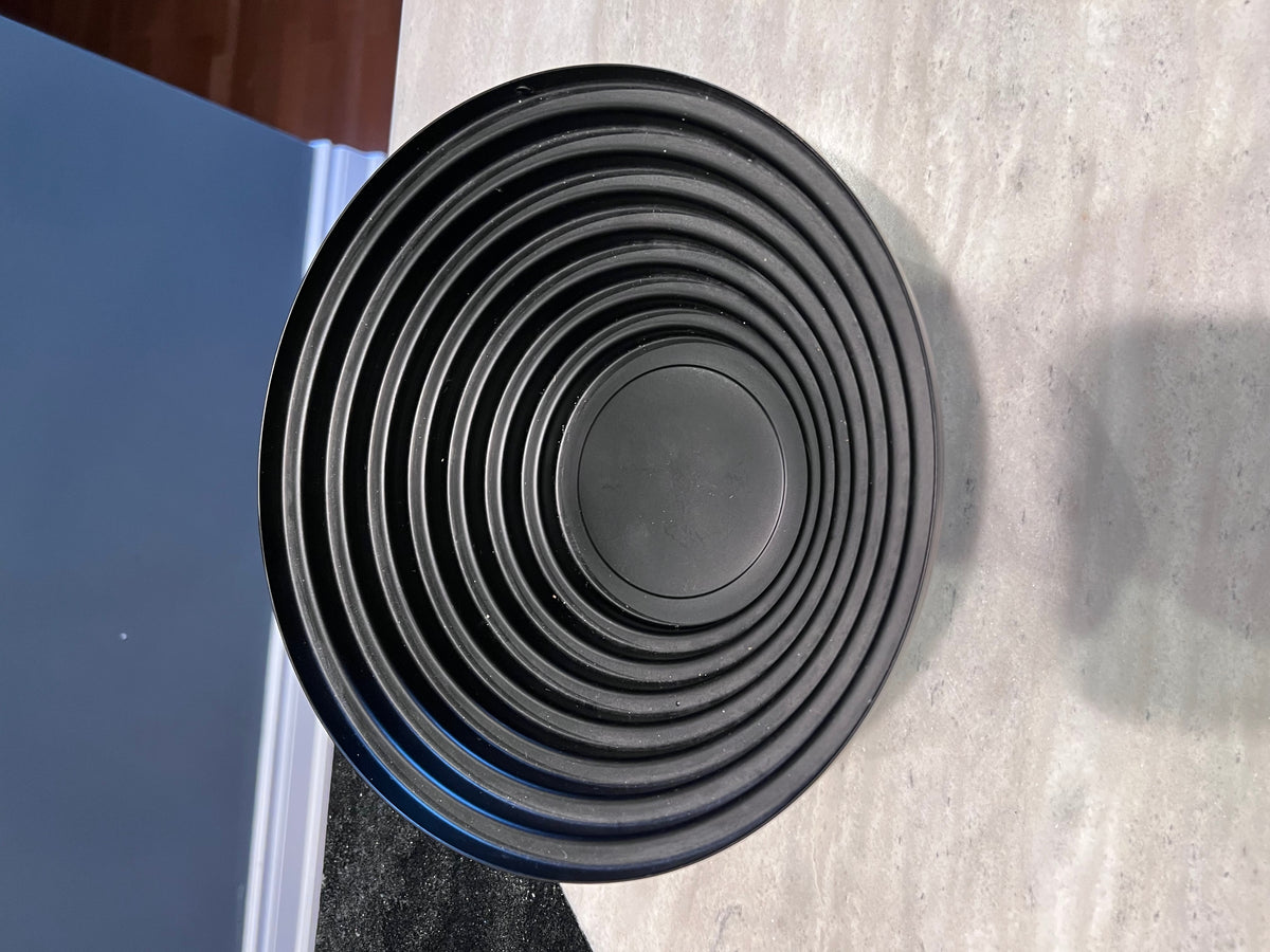 Alessi Maya Black Bowl, Designed by Giulio Confalonieri