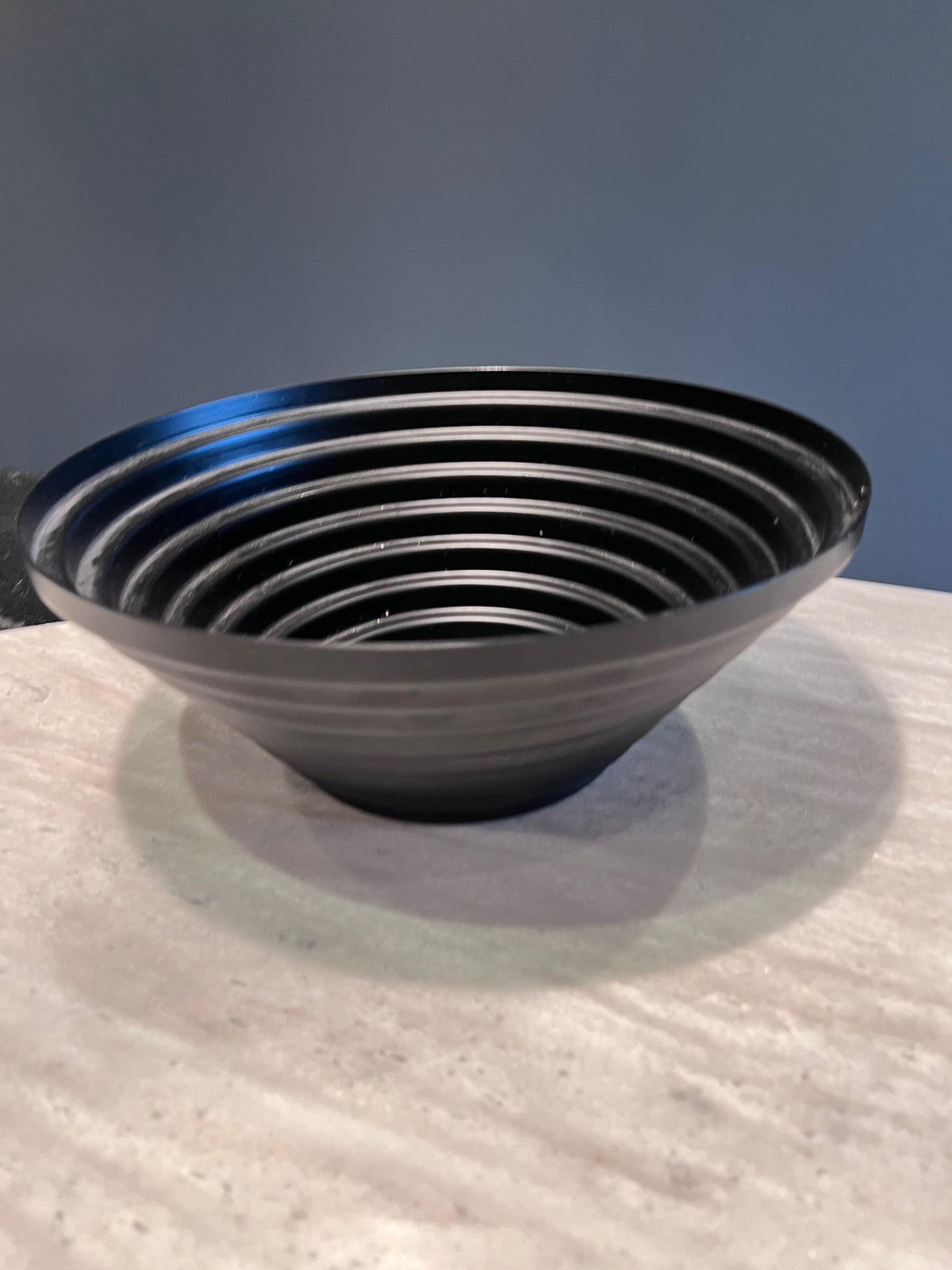 Alessi Maya Black Bowl, Designed by Giulio Confalonieri