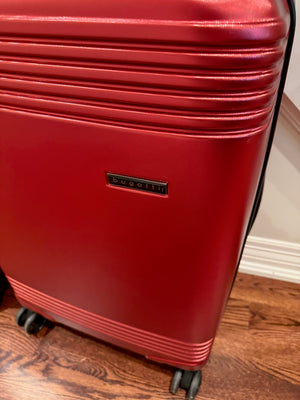 2pc Red Bugatti Luggage (*like new condition)