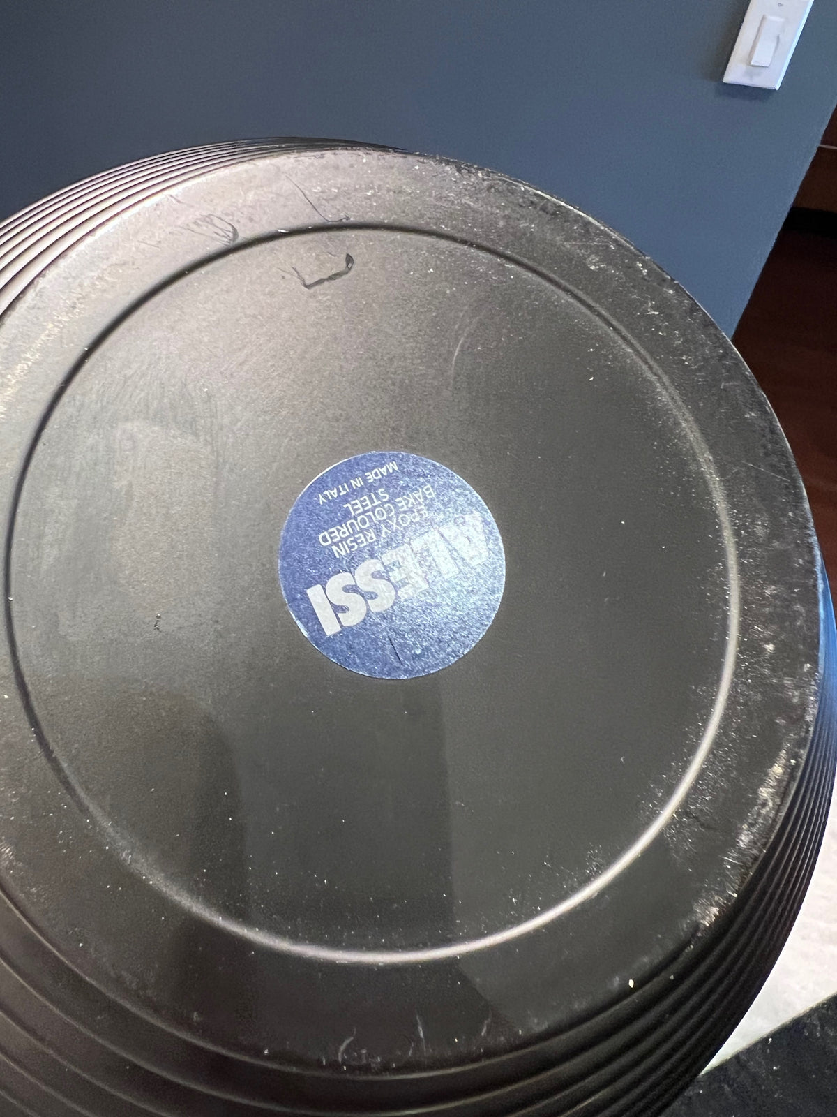 Alessi Maya Black Bowl, Designed by Giulio Confalonieri