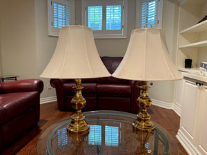 Pair of Brass Table Lamps