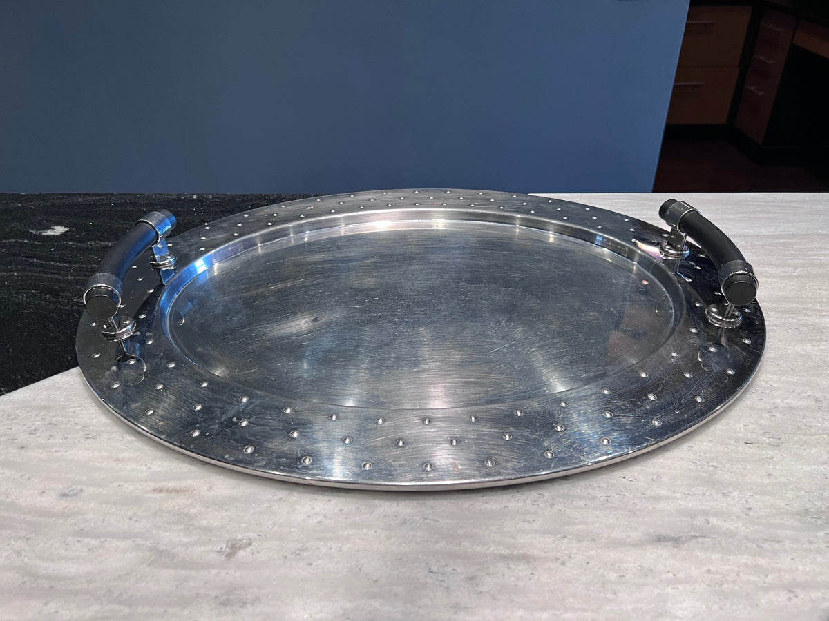 AlessiTablett MG09 Oval Tray w/ Black Handles (*condition)