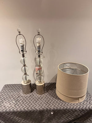 Pair of Table Lamps- 27"