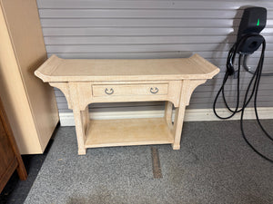 Wood Single Drawer Console Table