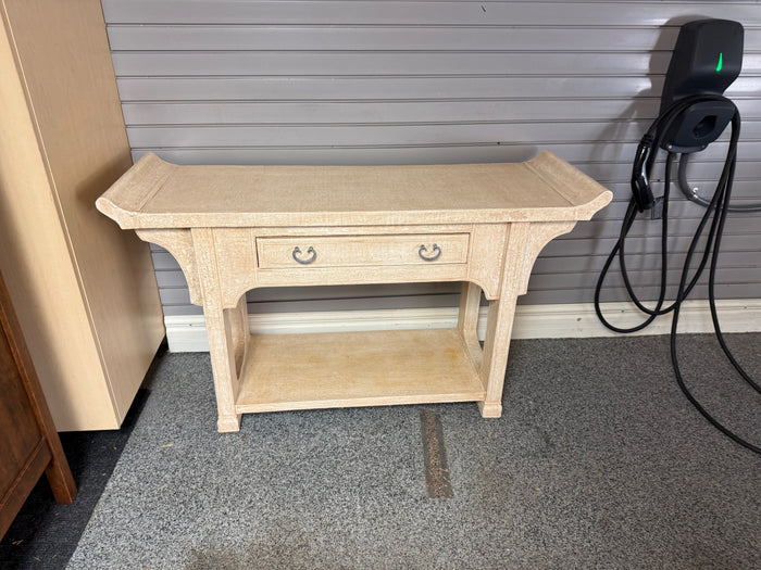 Wood Single Drawer Console Table