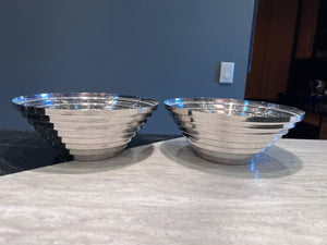 2 Alessi Maya Bowls, Designed by Giulio Confalonieri