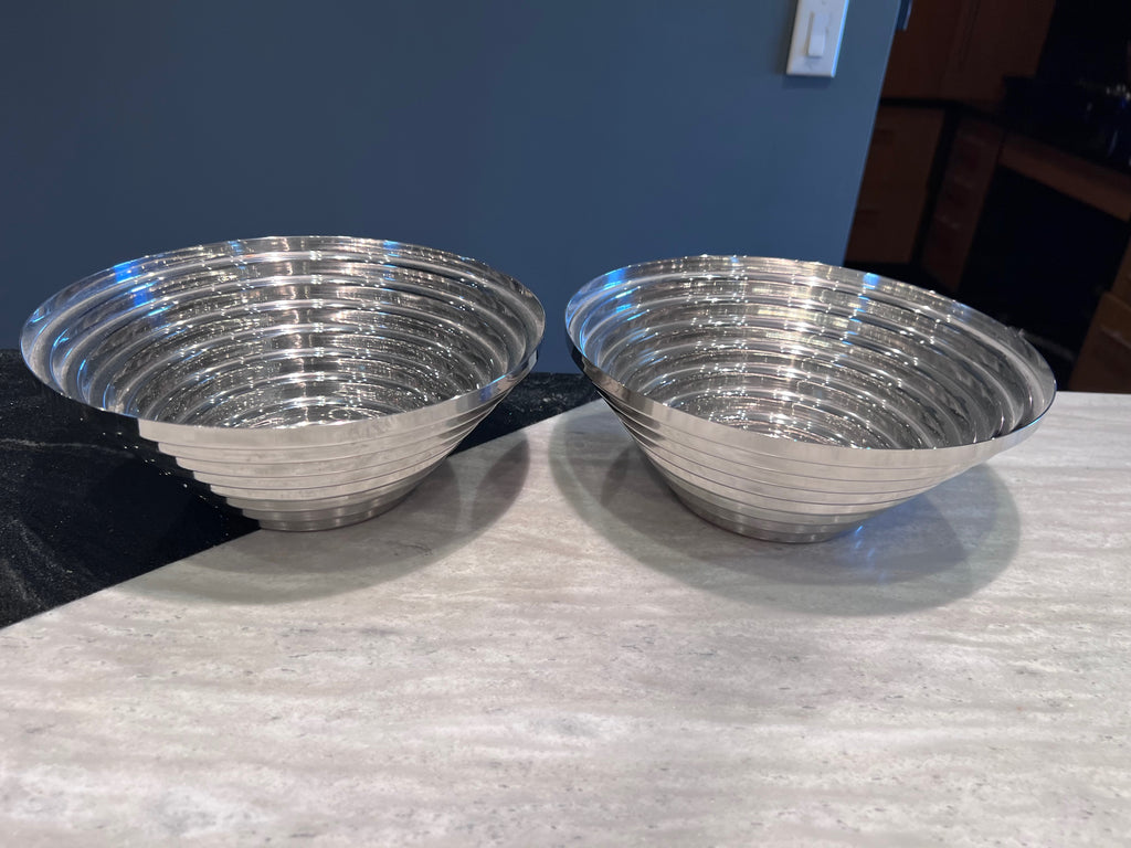 2 Alessi Maya Bowls, Designed by Giulio Confalonieri