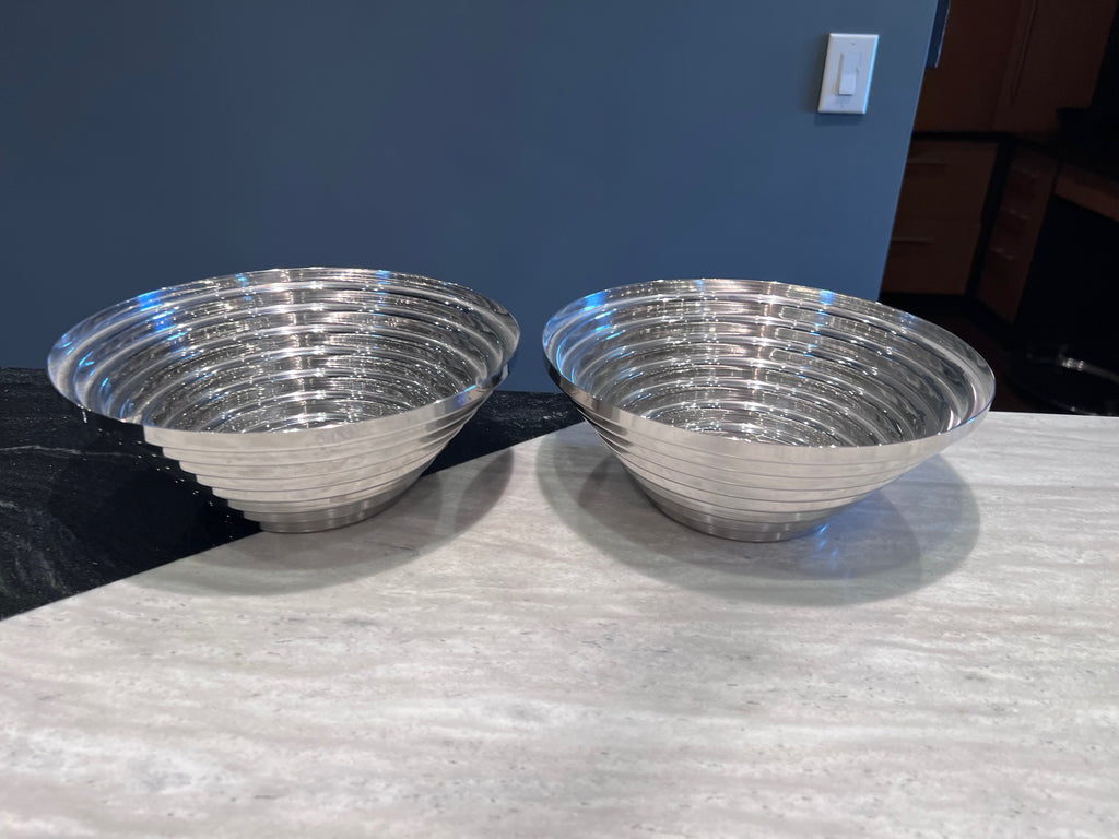 2 Alessi Maya Bowls, Designed by Giulio Confalonieri