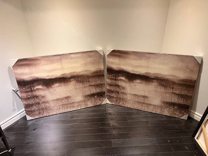 Wall Art Brown Abstract Landscape (*2 available- sold individually- select quantity)