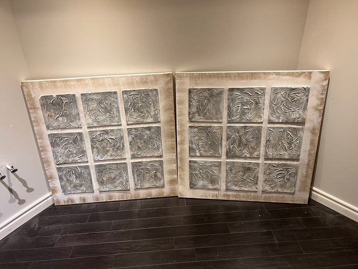 Wall Art Abstract Squares (*2 available- sold individually- select quantity)