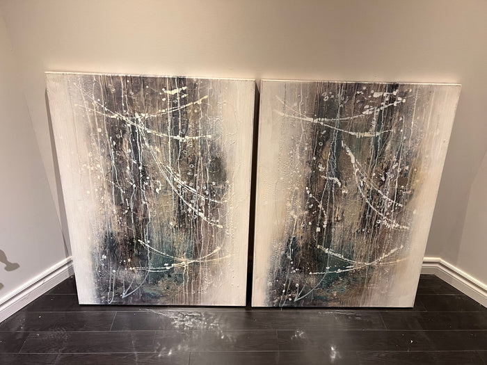 Wall Art Abstract Lines (*2 available- sold individually- select quantity)