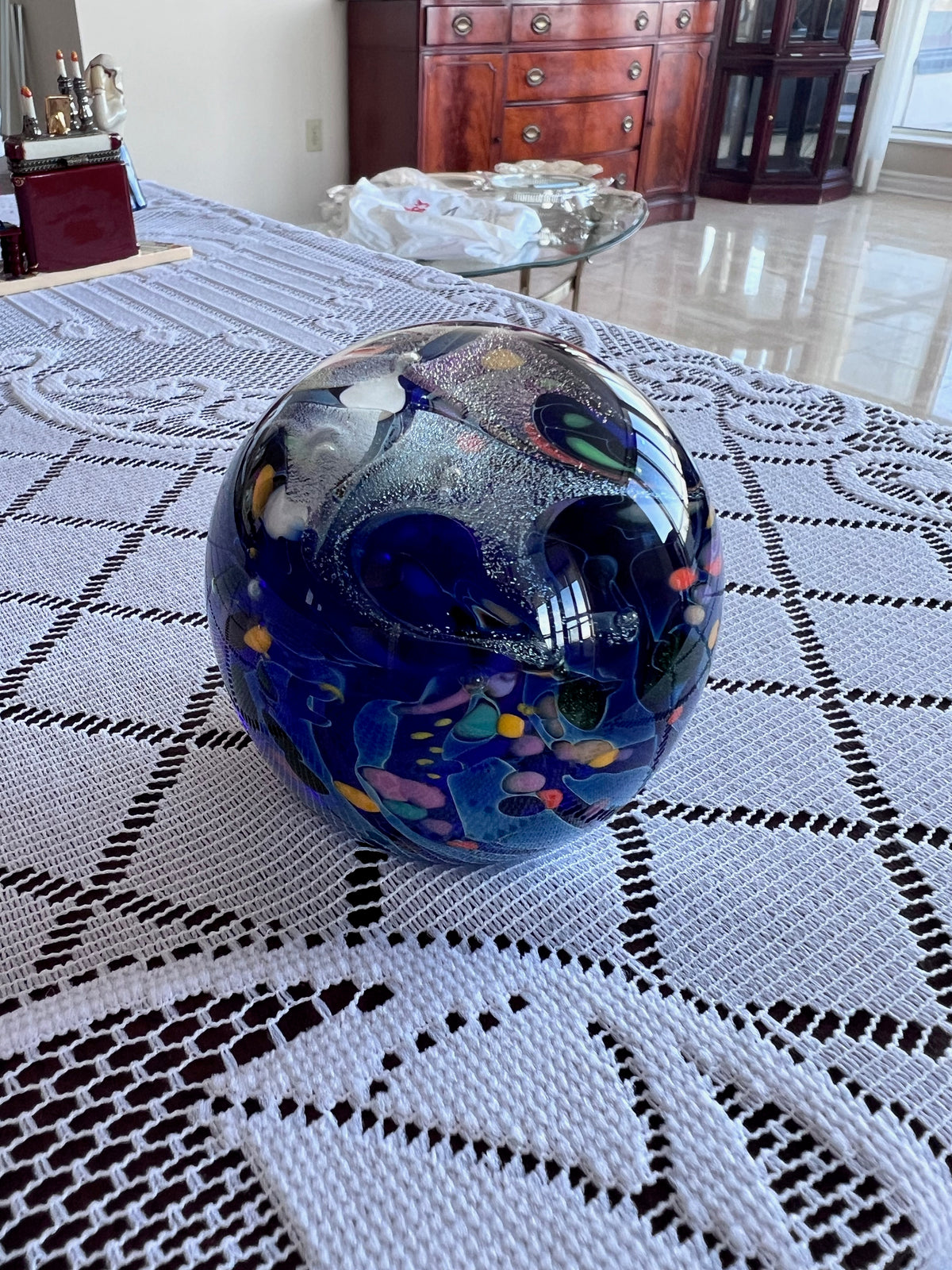 Jim Karg Art Glass Paperweight