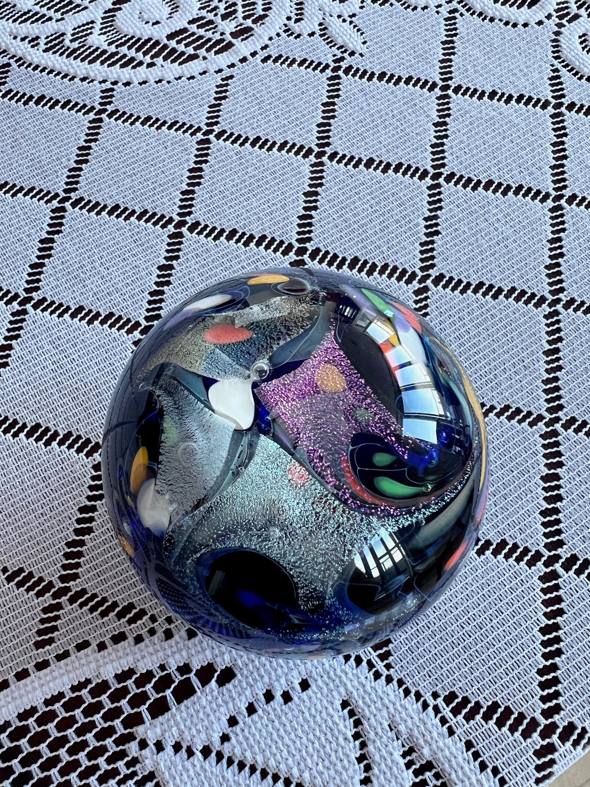 Jim Karg Art Glass Paperweight